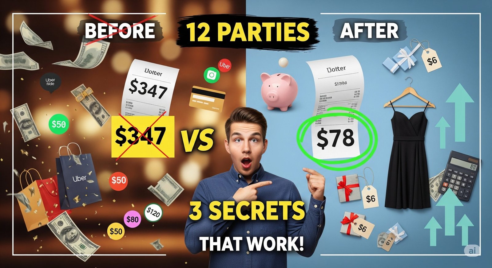 I Went to 12 Holiday Parties WITHOUT Going Broke (3 Money-Saving Secrets That Actually Work!)